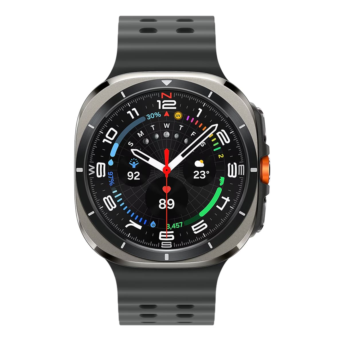 Часы Samsung Galaxy Watch Ultra 47 мм Titanium Silver, серебряный титан (2024) Стандартный