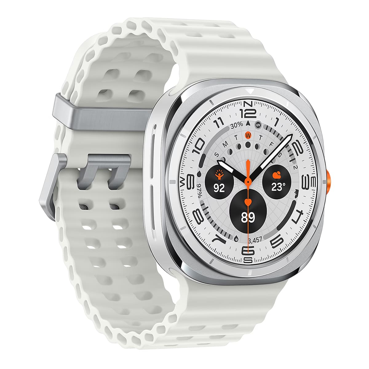 Часы Samsung Galaxy Watch Ultra 47 мм Titanium White, белый титан (2024) Стандартный
