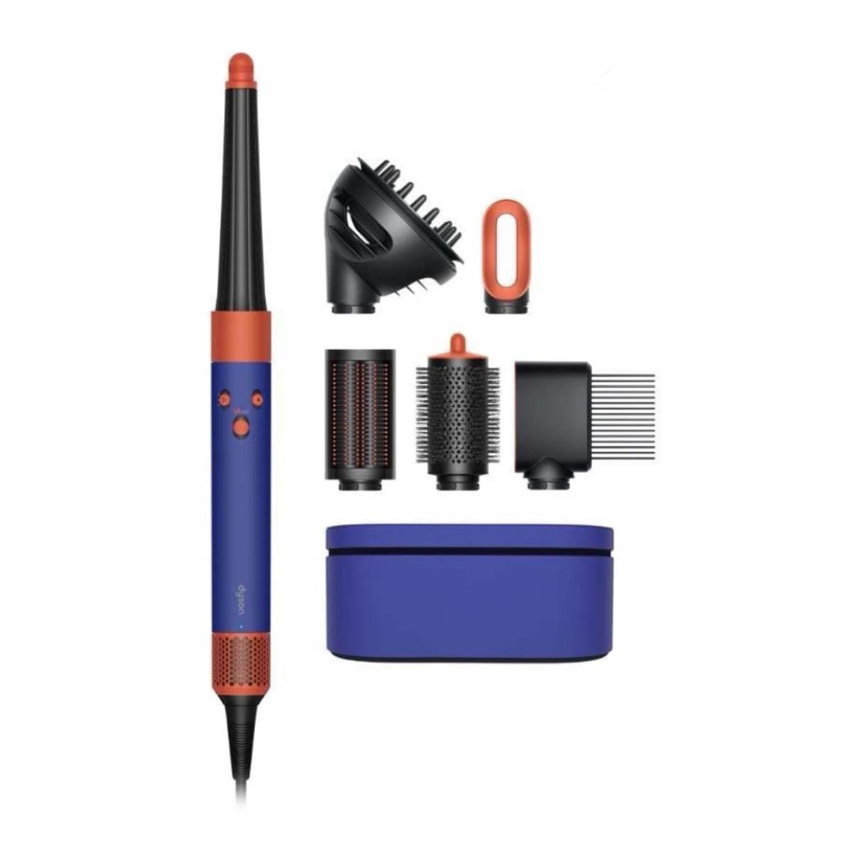 Стайлер Dyson AirWrap Complete Long HS08 (Global) Curly+Coily, Vinca Blue/Topaz, синий/оранжевый Стандартный